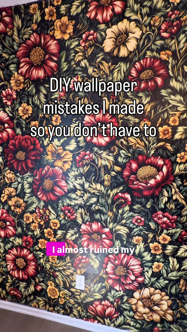 Luckily these are the little details you wouldn’t notice unless I point them out. Definitely take your time putting wall